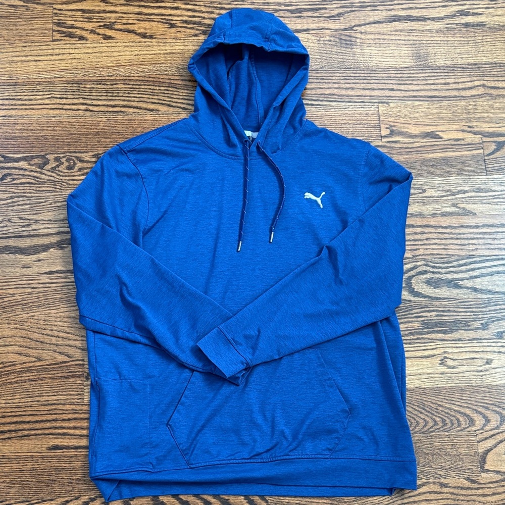 Puma Blue Performance Golf Hoodie Sweatshirt Men’s Size Large